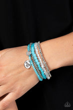 Load image into Gallery viewer, Teenage DREAMER - Blue Bracelet - Demetra's Bling Boutique
