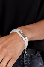 Load image into Gallery viewer, Paparazzi Devoted Dreamer - White Bracelet
