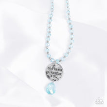 Load image into Gallery viewer, Priceless Plan - Blue Necklace - Demetra's Bling Boutique
