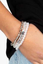 Load image into Gallery viewer, Pray Always - White Bracelet - Demetra's Bling Boutique

