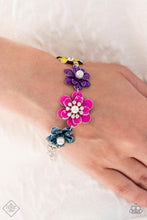 Load image into Gallery viewer, Flower Patch Fantasy - Multi Flower Link Bracelet - Demetra's Bling Boutique
