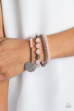 Load image into Gallery viewer, Surfer Style - Pink Bracelet - Demetra's Bling Boutique
