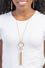 Load image into Gallery viewer, Paparazzi Tassel Tune - Gold Necklace
