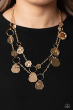 Load image into Gallery viewer, Paparazzi Hammered Horizons - Gold Necklace
