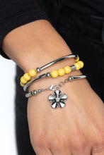 Load image into Gallery viewer, Paparazzi Off the WRAP - Yellow Bracelet

