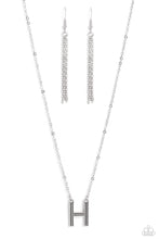 Load image into Gallery viewer, Paparazzi Leave Your Initials - Silver - H Necklace
