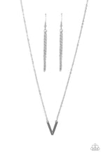 Load image into Gallery viewer, Paparazzi Leave Your Initials - Silver - V Necklace
