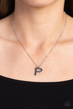Load image into Gallery viewer, Paparazzi Leave Your Initials - Silver - P Necklace
