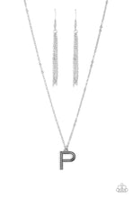 Load image into Gallery viewer, Paparazzi Leave Your Initials - Silver - P Necklace
