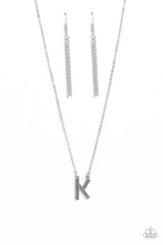 Load image into Gallery viewer, Paparazzi Leave Your Initials - Silver - K Necklace
