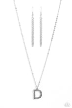 Load image into Gallery viewer, Paparazzi Leave Your Initials - Silver - D Necklace
