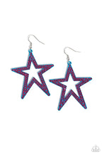 Load image into Gallery viewer, Paparazzi Rockstar Energy - Blue Earrings

