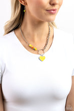 Load image into Gallery viewer, Paparazzi Mismatched Mayhem - Yellow Necklace
