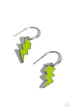 Load image into Gallery viewer, Paparazzi Lightning Limit - Green Earrings
