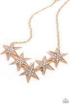 Load image into Gallery viewer, Paparazzi Rockstar Ready - Gold Necklace
