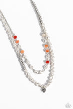 Load image into Gallery viewer, Paparazzi Pearl Pact - Orange Necklace
