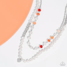 Load image into Gallery viewer, Paparazzi Pearl Pact - Orange Necklace
