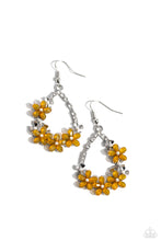 Load image into Gallery viewer, Paparazzi Boisterous Blooms - Yellow Earrings
