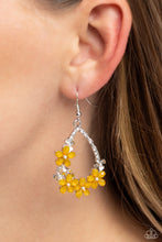 Load image into Gallery viewer, Paparazzi Boisterous Blooms - Yellow Earrings
