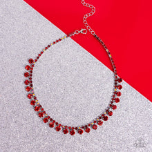 Load image into Gallery viewer, Paparazzi Ritzy Rhinestones - Red Necklace
