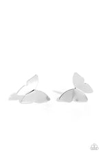 Load image into Gallery viewer, Paparazzi Butterfly Beholder - Silver Earrings
