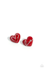 Load image into Gallery viewer, Paparazzi Glimmering Love - Red Earrings
