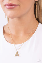 Load image into Gallery viewer, Paparazzi Leave Your Initials - Gold - A Necklace

