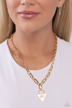 Load image into Gallery viewer, Paparazzi Your Number One Follower - Gold Necklace
