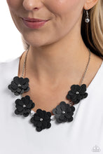 Load image into Gallery viewer, Paparazzi Balance of FLOWER - Black Necklace
