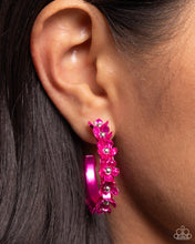 Load image into Gallery viewer, Preorder Fashionable Flower Crown - Pink Earrings
