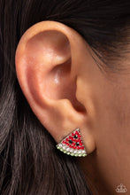 Load image into Gallery viewer, Paparazzi Watermelon Slice - Red Earrings
