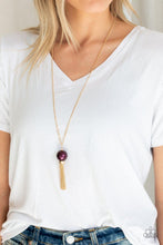Load image into Gallery viewer, Belle Of The Ballroom - Purple And Gold Pearl Necklace - Demetra's Online Bling Boutique
