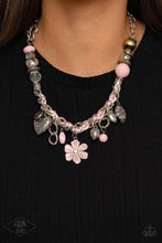 Load image into Gallery viewer, Charmed, I am Sure - Pink Necklace - Demetra's Bling Boutique
