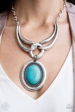 Load image into Gallery viewer, Divide and RULER - Blue Necklace - Demetra's Bling Boutique
