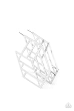 Load image into Gallery viewer, Gotta Get GEO-ing Silver Earrings - Demetra's Bling Boutique
