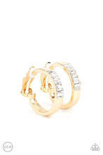 Load image into Gallery viewer, Ready, Steady, GLOW - Gold

Clip - On Hoop Earrings - Demetra's Bling Boutique
