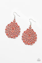Load image into Gallery viewer, Floral Affair - Orange Earrings - Demetra's Bling Boutique
