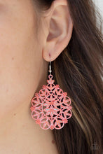 Load image into Gallery viewer, Floral Affair - Orange Earrings - Demetra's Bling Boutique
