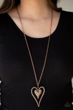 Load image into Gallery viewer, Hardened Hearts - Copper Necklace - Demetra's Bling Boutique

