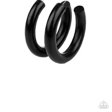 Load image into Gallery viewer, I WOOD Walk 500 Miles - Black Earrings - Demetra's Bling Boutique
