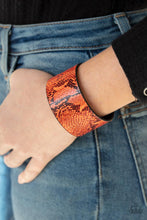 Load image into Gallery viewer, Its a Jungle Out There - Orange Bracelet - Demetra's Bling Boutique

