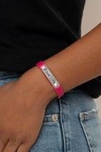 Load image into Gallery viewer, Love Life - Pink Leather Bracelet - Demetra's Bling Boutique

