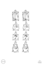 Load image into Gallery viewer, Make A-LIST - White Clip OnEarrings - Demetra's Bling Boutique
