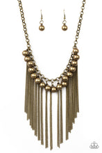 Load image into Gallery viewer, Powerhouse Prowl - Brass Necklace - Demetra's Bling Boutique
