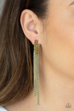 Load image into Gallery viewer, Radio Waves - Brass Earrings - Demetra's Bling Boutique
