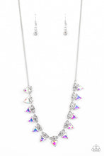 Load image into Gallery viewer, Razor-Sharp Refinement -  White Necklace - Demetra's Bling Boutique
