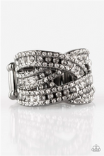 Load image into Gallery viewer, Back On The Glitter Track - Black Ring - Demetra's Bling Boutique
