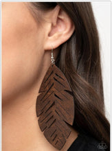 Load image into Gallery viewer, I Want To Fly Brown Earrings - Demetra's Bling Boutique
