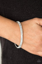Load image into Gallery viewer, Decked Out In Diamonds White Bracelet - Demetra's Bling Boutique
