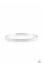 Load image into Gallery viewer, Decked Out In Diamonds White Bracelet - Demetra's Bling Boutique

